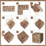 Share a Memory Cards with Box | 50 Guest Message Cards | Rustic Wood Keepsake Box | Wedding Graduation Birthday Guest Book Alternative - Image 4
