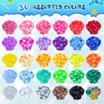 6000+ Pony Beads Set: 30 Colors, Glow in Dark, Jewelry Making Craft Kit - Image 6