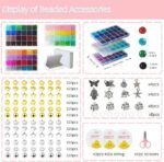 72 Colors 6mm Glass Beads for Jewelry Making 3000PCS Crystal Bracelet Making Kit - Image 2
