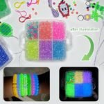 5600PCS Glow in the Dark Pony Kandi Beads Kit 30 Colors for Friendship Bracelets & Keychains - Image 2