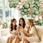 Sage Green Gold Balloon Arch Kit | 140Pcs Pastel Balloons | Wedding, Birthday & Bridal Shower Party Decor - Image 5