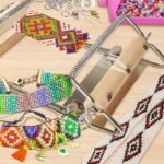 Adjustable Bead Loom Kit with Seed Beads Needles Funnel Tray and Jewelry Supplies - Image 2