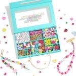 DIY Keychain and Phone Charm Making Kit with Letter Heart Flower Pony Beads