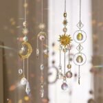 4 Pack Crystal Suncatcher Window Hanging Decor Rainbow Maker Prism with Chain and Hook
