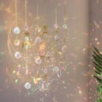 6PCS Crystal Suncatcher Hanging Ornaments Colorful Prism Balls with Chain for Window Decor - Image 5