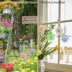 6PCS Crystal Sunflower Suncatchers Rainbow Maker Hanging Ornaments for Window Garden Decor - Image 4
