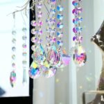 9 Pack Crystal Prism Suncatchers Rainbow Hanging Crystals with Colorful Bead Chains - Image 4