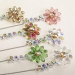 6PCS Crystal Sunflower Suncatchers Window Hanging Rainbow Maker Garden Decor 12.5 Inch - Image 2