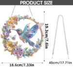 Bird Diamond Art Suncatcher Kit Crystal DIY Hanging Pendant Window Decor 7.6 Inch - Image 2