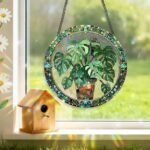 Leaf Acrylic Suncatcher Window Hanging Rainbow Decor for Living Room Balcony - Image 5