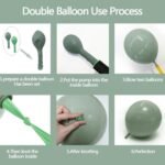 Dusty Green White Balloon Arch Kit | Double Stuffed Sage and Mint Balloons | Baby Shower, Bridal & Birthday Party Decor - Image 7