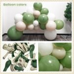 Sage Green White Balloon Garland Kit | 145Pcs Balloons | Baby Shower, Birthday & Bridal Party Decor - Image 5