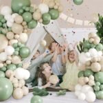 Sage Green White Balloon Garland Kit | 145Pcs Balloons | Baby Shower, Birthday & Bridal Party Decor - Image 7