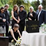 Black Celebration of Life Card Box | Gold Lettering Memory Box for Funeral & Memorial Table Decor - Image 7