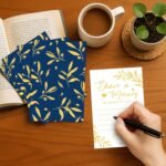 50 Pcs Share a Memory Cards & Box | Blue and Gold Keepsake Set for Funeral, Graduation, Wedding and Birthday Celebration - Image 4