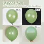 Sage Green Balloon Garland Kit | 110 Piece Balloon Arch | Matte Green Party Balloons | Baby Shower Wedding Birthday Decorations - Image 4