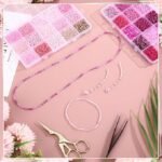 2 Sets 30 Colors Glass Seed Bugle Beads Kit Jewelry Making Craft Supplies