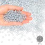 500PCS Gray Glass Crystal Beads 6mm Round Jewelry Making Bracelet Supplies - Image 2