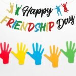 Happy Friendship Day Banner | Glitter Friendship Party Decoration | Pre Strung Friends Celebration Sign | School Office Party Decor - Image 5