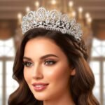 Queen Silver Crystal Tiara | Princess Crown with Comb | Bridal Headpiece for Pageant, Prom, Birthday, Anniversary, Valentine, Gift for Mom - Image 8