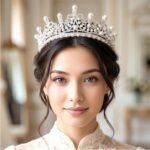 Queen Silver Crystal Tiara | Princess Crown with Comb | Bridal Headpiece for Pageant, Prom, Birthday, Anniversary, Valentine, Gift for Mom - Image 10