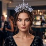 Queen Silver Crystal Tiara | Princess Crown with Comb | Bridal Headpiece for Pageant, Prom, Birthday, Anniversary, Valentine, Gift for Mom - Image 7