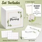 Share a Memory Cards with Box | 50 Guest Message Cards | Memory Keepsake Set | Wedding Graduation Birthday Party Guest Book - Image 2