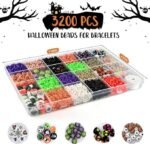 3200PCS Halloween Bracelet Making Kit Glow Letter Beads Charms DIY Jewelry Set - Image 2