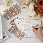 Share a Memory Cards with Box | 50 Guest Message Cards | Rustic Wood Keepsake Box | Wedding Graduation Birthday Guest Book Alternative - Image 3