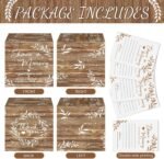 Share a Memory Cards with Box | 50 Guest Message Cards | Rustic Wood Keepsake Box | Wedding Graduation Birthday Guest Book Alternative - Image 5