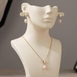 Freshwater Pearl Jewelry Set | Pearl Bridal Jewelry Set | Pearl Necklace Earrings Set, | Bridal Wedding Jewelry | Elegant Pearl Wedding Set - Image 4