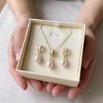 Freshwater Pearl Jewelry Set | Pearl Necklace & Earrings Set | Bridal Wedding Jewelry | Gold Pearl Gift for Her | Bridesmaid Jewelry - Image 6