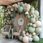 Sage Green Balloon Garland Kit | Double Stuffed Balloon Arch | Green White Beige Party Balloons | Wedding Birthday Baby Shower Decor - Image 6