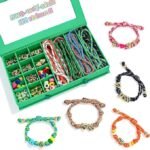 DIY Friendship Bracelet Making Kit Alphabet Beads Color Cords Personalized Jewelry Craft