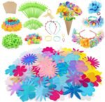 217PCS Flower Craft Refill Kit DIY Bouquet Headband Bracelet Making Supplies for Kids - Image 2