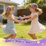 217PCS Flower Craft Refill Kit DIY Bouquet Headband Bracelet Making Supplies for Kids - Image 4