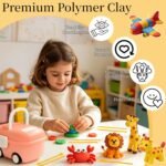 120 Color Polymer Clay Kit: Oven Bake Modeling Clay for Jewelry Making Crafts - Image 3
