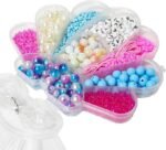 Beading Kit Necklace Bracelet Making Set Pearl Beads DIY Friendship Jewelry Craft Girls - Image 2