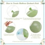 Dusty Blue Sage Green Balloon Garland Kit | 124 Piece Balloon Arch | Blue Green Party Balloons | Baby Shower Wedding Birthday Decor - Image 2