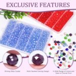 850PCS Purple Crystal Glass Rondelle Beads 4mm 6mm 8mm 10mm Jewelry Making Kit - Image 3