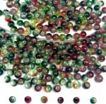 420PCS Crackle Glass Beads 6mm Crystal Round Spacer Beads Jewelry Making DIY Kit - Image 2