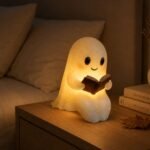 Halloween Ghost Reading Lamp, Retro LED Night Light, Whimsical Holiday Decor - Image 2