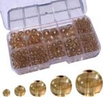476PCS Champagne Gold Crystal Glass Beads 4mm 6mm 8mm 10mm 12mm Jewelry Making Kit