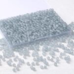 500PCS Gray Glass Crystal Beads 6mm Round Jewelry Making Bracelet Supplies