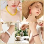 500PCS Gray Glass Crystal Beads 6mm Round Jewelry Making Bracelet Supplies - Image 5