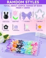 Assorted Acrylic Beads Kit: Mixed Shapes for Jewelry Making, Crafts (480PCS) - Image 2