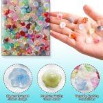 300PCS Colorful Glass Flower Beads Trumpet Bell Crystal Beads Jewelry Making DIY Kit - Image 5