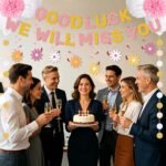 Daisy Farewell Party Decorations | Good Luck We Will Miss You Banner | Coworker Going Away Party Kit | Pink Retirement Decor - Image 6