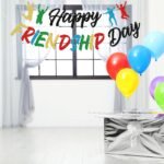 Happy Friendship Day Banner | Glitter Friendship Party Decoration | Pre Strung Friends Celebration Sign | School Office Party Decor - Image 8