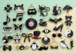 30PCS Black Enamel Charms Assorted Jewelry Making Charms for Bracelets Earrings - Image 2
